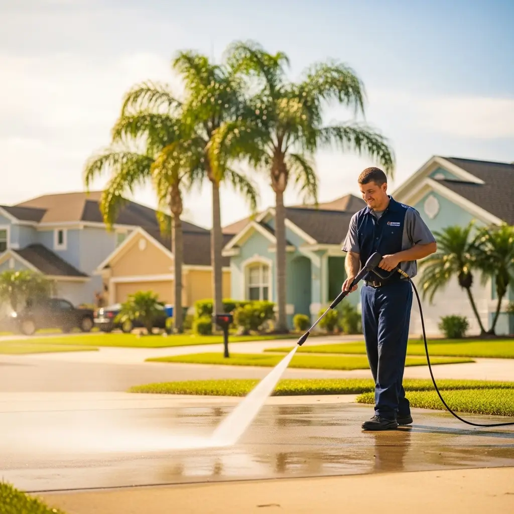 Pressure Washing in Orlando by All Pro Asphalt Maintenance